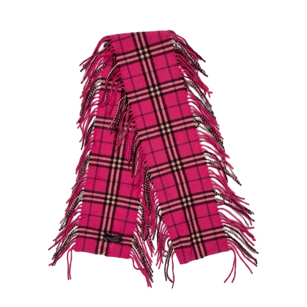 Pink fringe Burberry scarf ❤️